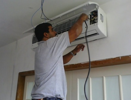 Instalação fiação para ar-condicionado